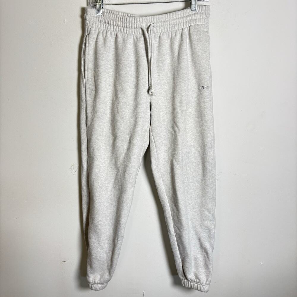 TNA Aritzia Sweatfleece Boyfriend Sweatpants Cozy Fleece Joggers Womens M Gray